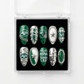 New York Jets Handmade Press On Nails | Reusable 3D Nail Set