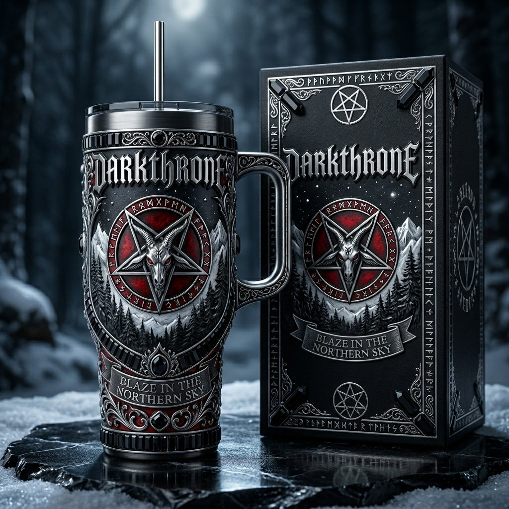Darkthrone 40oz Tumbler with Lid and Straw