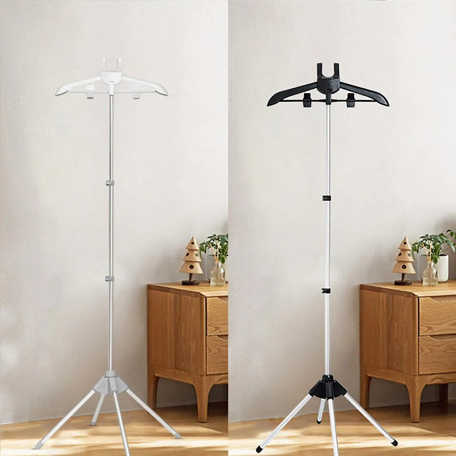 Handheld Garment Steamer with Floor Stand, Adjustable Folding Clothes Hanger for Home Hotel Tailor Shop Steaming