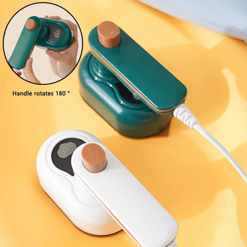 1PC Mini Hanging Iron Home Travel Steam Iron Handheld Ironing Machine Convenient Storage for Clothes Household Goods