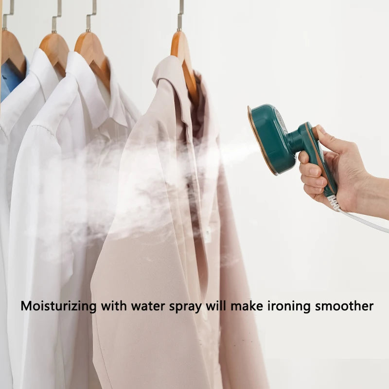1PC Mini Hanging Iron Home Travel Steam Iron Handheld Ironing Machine Convenient Storage for Clothes Household Goods